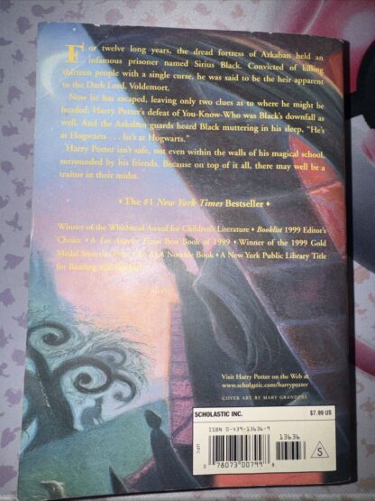 Harry Potter and the Prisoner of Azkaban Paperback Book 1st Printing - Image 2