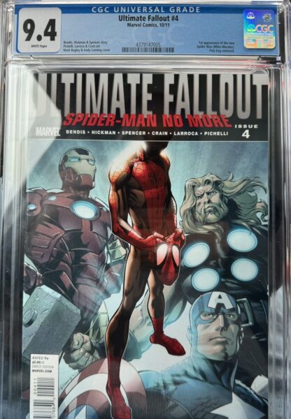 Ultimate Fallout #4 CGC 9.4 NM 1st Print 1st Appearance Miles Morales 2011