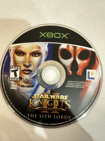 Star Wars Knights of the Old Republic 2 The Sith Lords Xbox Original Disc Only