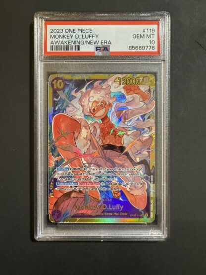 PSA 10 - Monkey D. Luffy OP05-119 SEC - Awakening of New Era - One Piece English