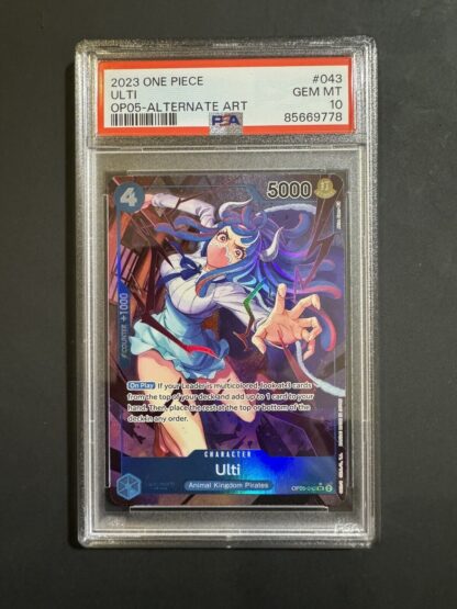 Ulti (Alt Art) OP05-043 SR Awakening of the New Era ONE PIECE English PSA 10