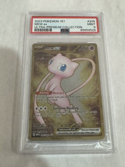 PSA 9 MINT Pokemon 151 Mew ex Metal Promo 205/165 Ultra Premium