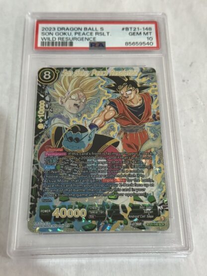 2023 Dragon Ball Super Son Goku Peace Resolution SEC BT21-148 PSA 10