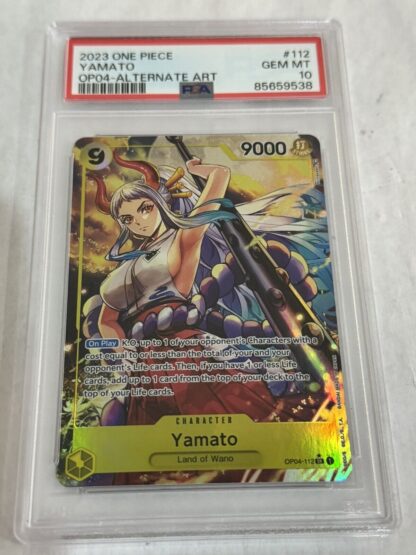 PSA 10  Yamato OP04-112 Alternate Art Kingdoms of Intrigue  One Piece