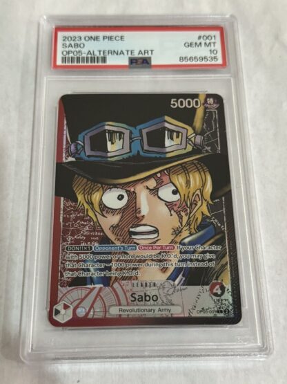 Sabo 001 OP-05 PSA 10 ALT ART Awakening of The New Era ONE PIECE Leader English