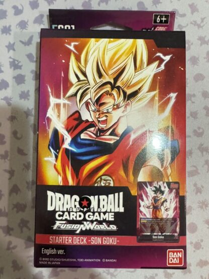 DRAGON BALL SUPER TCG FUSION WORLD SON GOKU STARTER DECK FS01 NEW/FACTORY SEALED