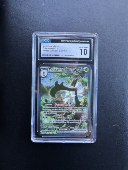 Pokemon TCG Meowscarada ex - 256/193 Paldea Evolved Special Illustration CGC 10