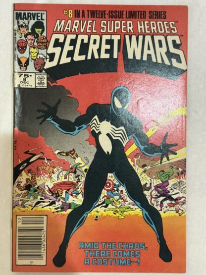 Marvel Super-Heroes Secret Wars #8 Newsstand  1st Black Costume (High Grade)