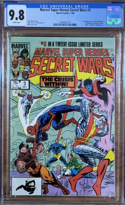 CGC 9.8 Marvel Super Heroes Secret Wars #3